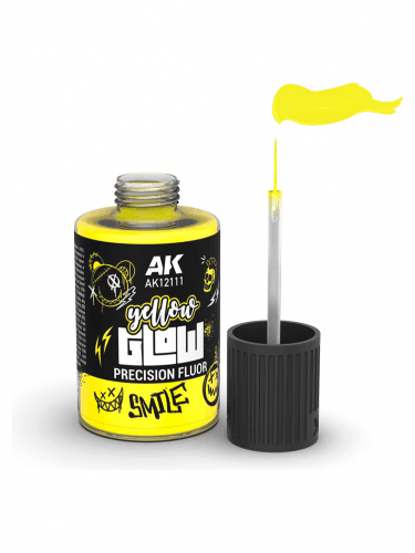 Krycí barva AK - Yellow Glow Precision Fluor (žlutá)