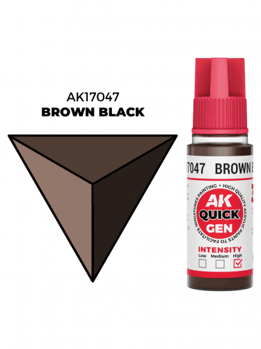 AK Quick Gen (Brown Black) - kontrastní barva, hnědo-černá