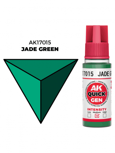 AK Quick Gen (Jade Green) - kontrastní barva, jadeitově zelená