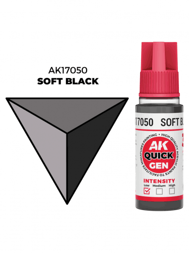 AK Quick Gen (Soft Black) - kontrastní barva, jemně černá