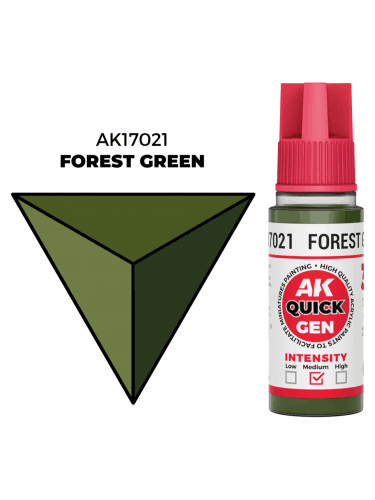 AK Quick Gen (Forest Green) - kontrastní barva, lesní zelená