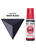 AK Quick Gen (Night Black) - kontrastní barva, noční černá