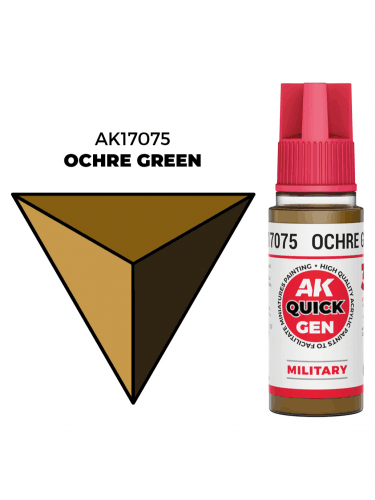 AK Quick Gen (Ochre Green) - kontrastní barva, okrově zelená