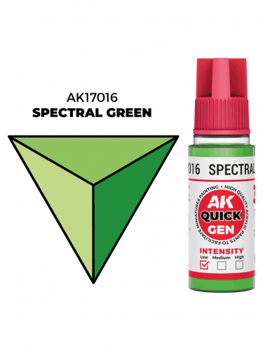 AK Quick Gen (Spectral Green) - kontrastní barva, spektrální zelená