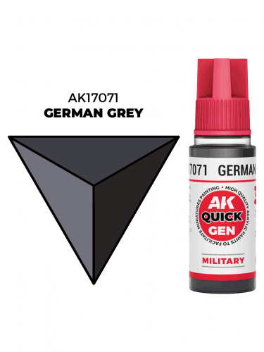 AK Quick Gen (German Grey) - kontrastní barva, tmavě šedá