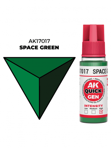 AK Quick Gen (Space Green) - kontrastní barva, vesmírně zelená