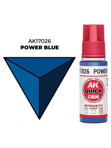 AK Quick Gen (Power Blue) - kontrastní barva, výrazná modrá