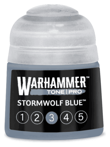 Základní barva Warhammer Tone Pro (Stormwolf Blue 3) - bledě modrá