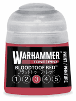 Základní barva Warhammer Tone Pro (Bloodtoof Red 3) - červená