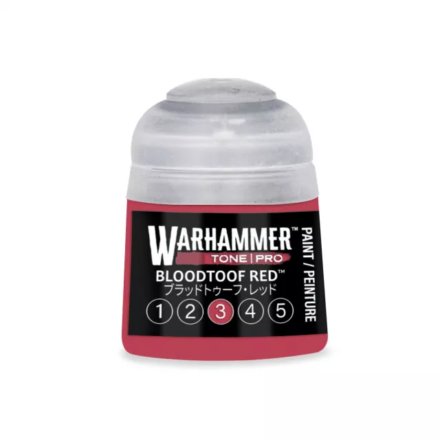 Základní barva Warhammer Tone Pro (Bloodtoof Red 3) - červená - Warhammer Colour