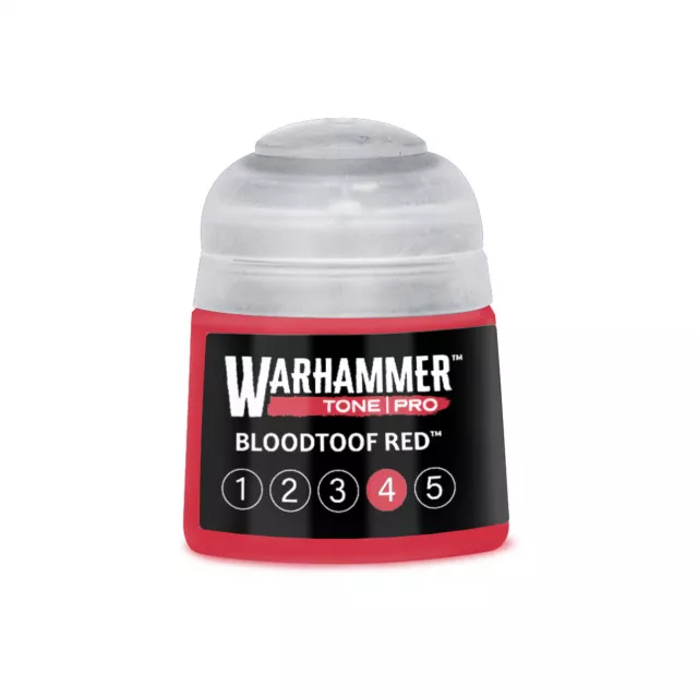 Základní barva Warhammer Tone Pro (Bloodtoof Red 4) - červená - Warhammer Colour