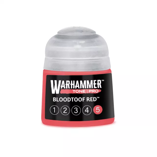 Základní barva Warhammer Tone Pro (Bloodtoof Red 5) - červená - Warhammer Colour