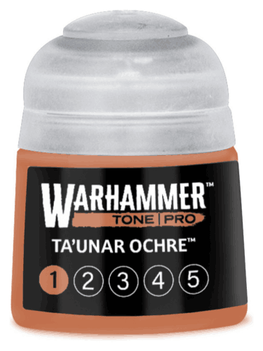 Základní barva Warhammer Tone Pro (Ta'unar Ochre 1) - oranžová