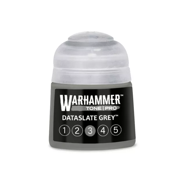 Základní barva Warhammer Tone Pro (Dataslate Grey 3) - šedá - Warhammer Colour