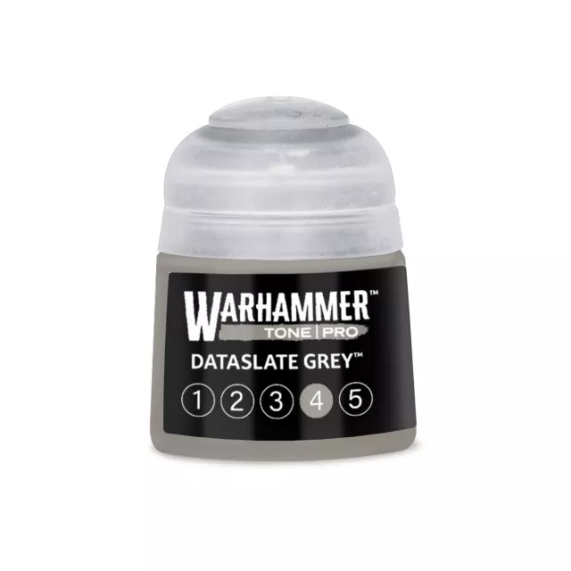 Základní barva Warhammer Tone Pro (Dataslate Grey 4) - šedá - Warhammer Colour