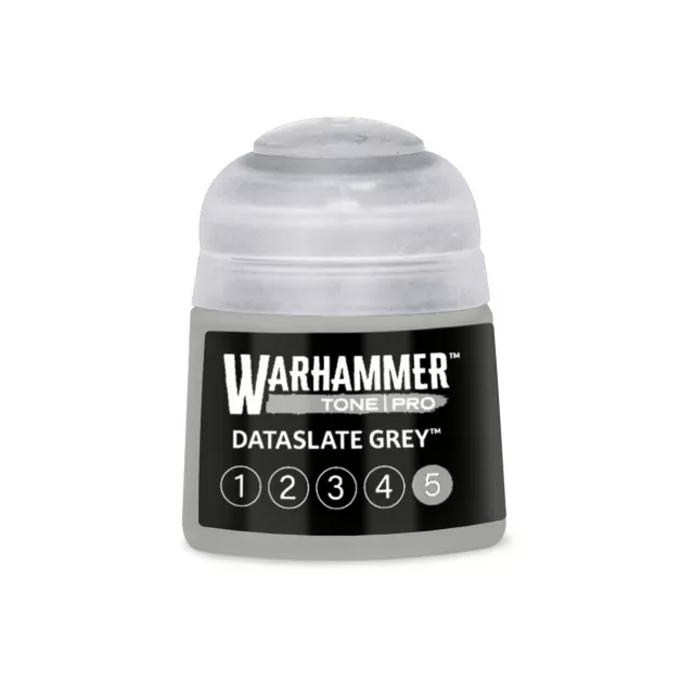 Základní barva Warhammer Tone Pro (Dataslate Grey 5) - šedá - Warhammer Colour