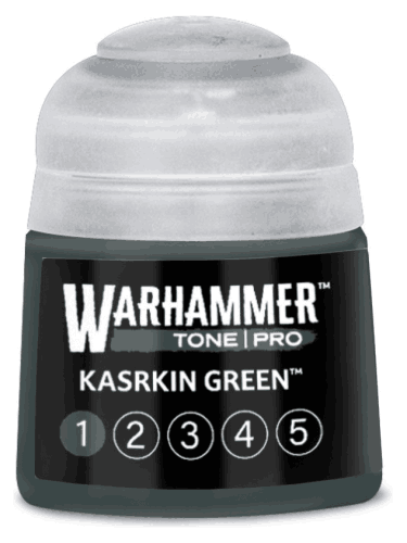 Základní barva Warhammer Tone Pro (Kasrkin Green 1) - zelená