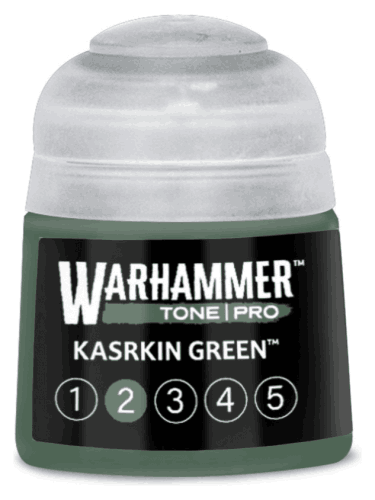 Základní barva Warhammer Tone Pro (Kasrkin Green 2) - zelená