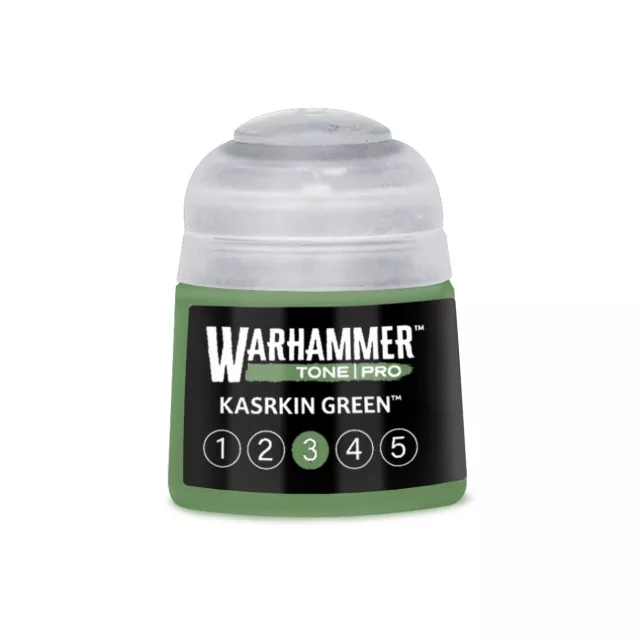 Základní barva Warhammer Tone Pro (Kasrkin Green 3) - zelená - Warhammer Colour