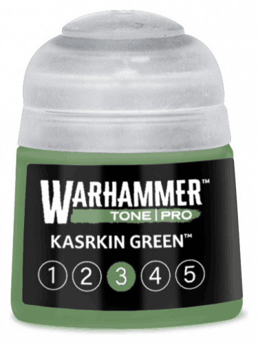 Základní barva Warhammer Tone Pro (Kasrkin Green 3) - zelená