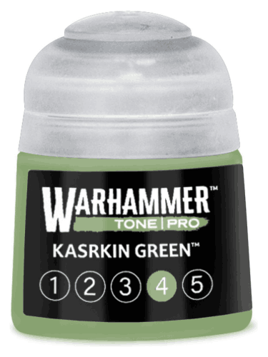 Základní barva Warhammer Tone Pro (Kasrkin Green 4) - zelená