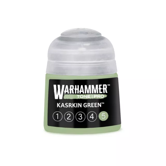 Základní barva Warhammer Tone Pro (Kasrkin Green 5) - zelená - Warhammer Colour