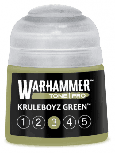 Základní barva Warhammer Tone Pro (Kruleboyz Green 3) - zelená