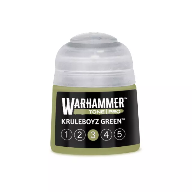 Základní barva Warhammer Tone Pro (Kruleboyz Green 3) - zelená - Warhammer Colour