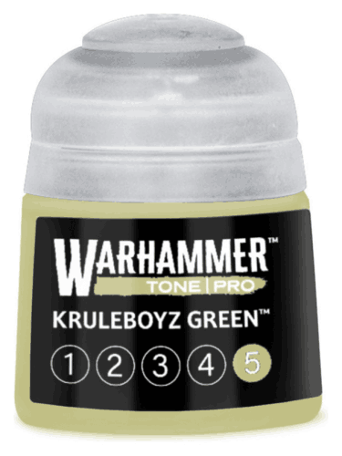 Základní barva Warhammer Tone Pro (Kruleboyz Green 5) - zelená