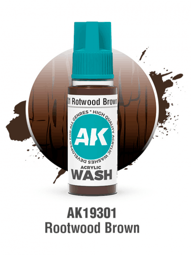 AK Wash (Rotwood Brown) - tónová barva, hnědá