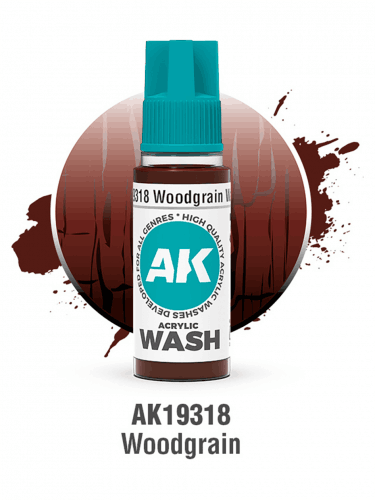 AK Wash (Woodgrain) - tónová barva, motiv dřeva