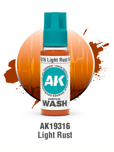 AK Wash (Light Rust) - tónová barva, světlá rez