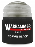 Warhammer Colour Base Paint (Corvus Black) - základní barva, černá