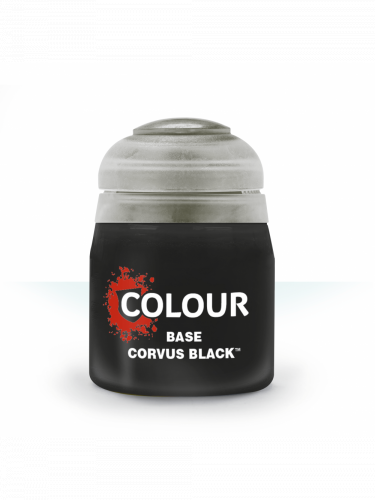 Citadel Base Paint (Corvus Black) - základní barva, černá