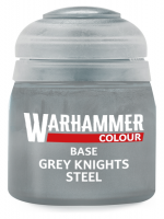 Warhammer Colour Base Paint (Grey Knights Steel) - základní barva, šedá