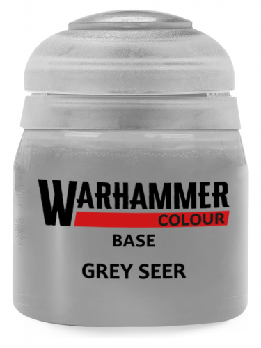 Warhammer Colour Base Paint (Grey Seer) - základní barva, šedá