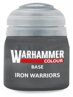 Warhammer Colour Base Paint (Iron Warriors) - základní barva, šedá