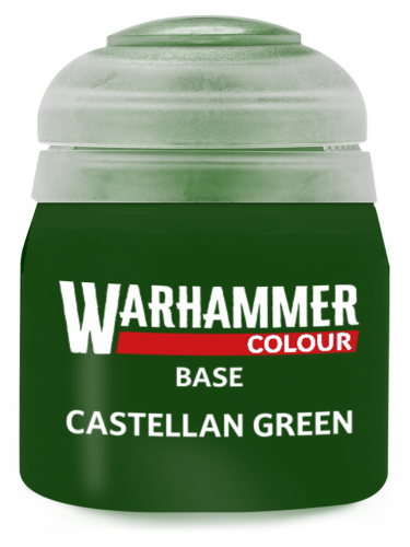 Warhammer Colour Base Paint (Castellan Green) - základní barva zelená