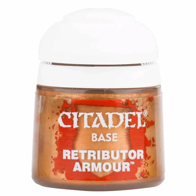 Citadel Base Paint (Retributor Armour) - základní barva, zlatohnědá