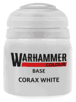Warhammer Colour Base Paint (Corax White) - základní barva, bílá
