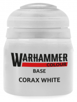 Warhammer Colour Base Paint (Corax White) - základní barva, bílá