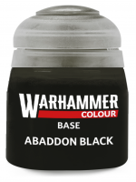 Warhammer Colour Base Paint (Abaddon Black) - základní barva, černá