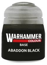 Warhammer Colour Base Paint (Abaddon Black) - základní barva, černá