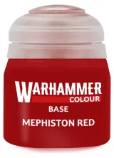Warhammer Colour Base Paint (Mephiston Red) - základní barva, červená