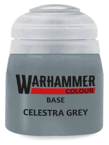 Warhammer Colour Base Paint (Celestra Grey) - základní barva, šedá