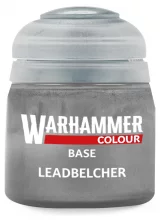 Warhammer Colour Base Paint (Leadbelcher) - základní barva, stříbrná