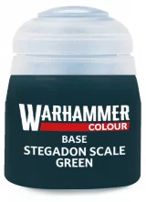 Warhammer Colour Base Paint (Stegadon Scale Green) - základní barva, zelená