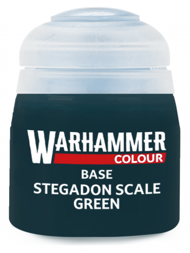 Warhammer Colour Base Paint (Stegadon Scale Green) - základní barva, zelená