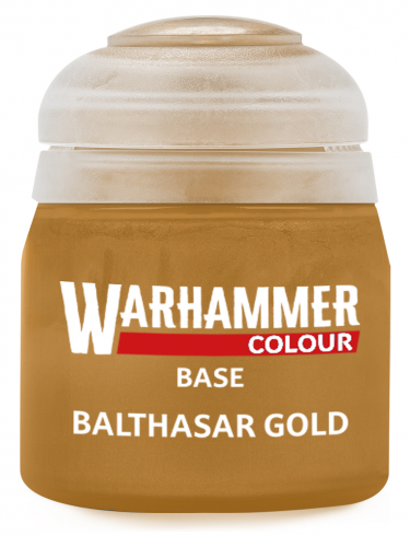 Warhammer Colour Base Paint (Balthasar Gold) - základní barva, zlatá