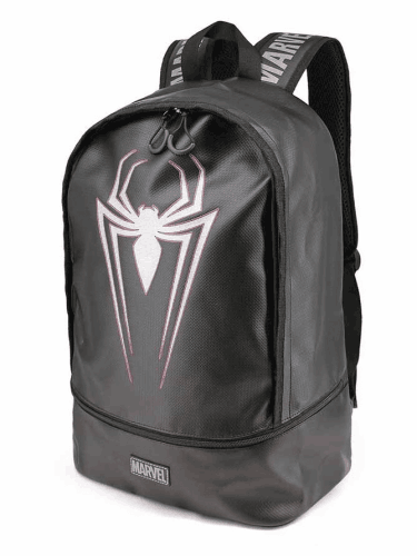 Karactermania Spiderman Poison-Storm Turnbeutel – 47 Cm, Schwarz, Mit Kordelzug & Atmungsaktivem Boden